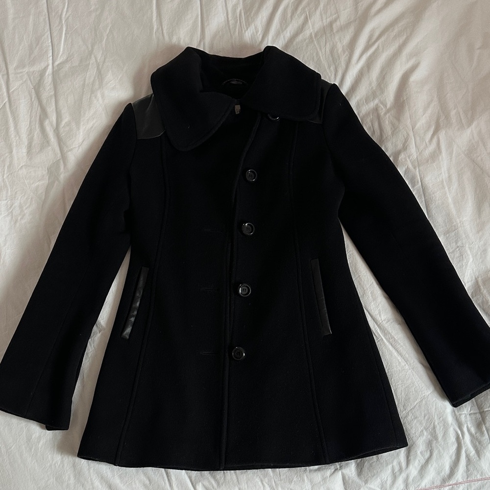 Mackage Black Women's Pea Coat, size S